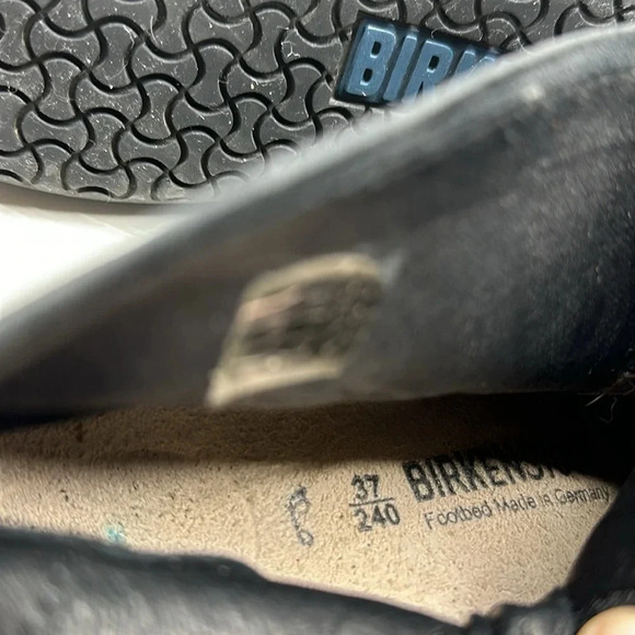 Birkenstock Leather Bennington Booties Ankle Boots Zip Up Side Black Size 37 / 6 - Picture 10 of 12